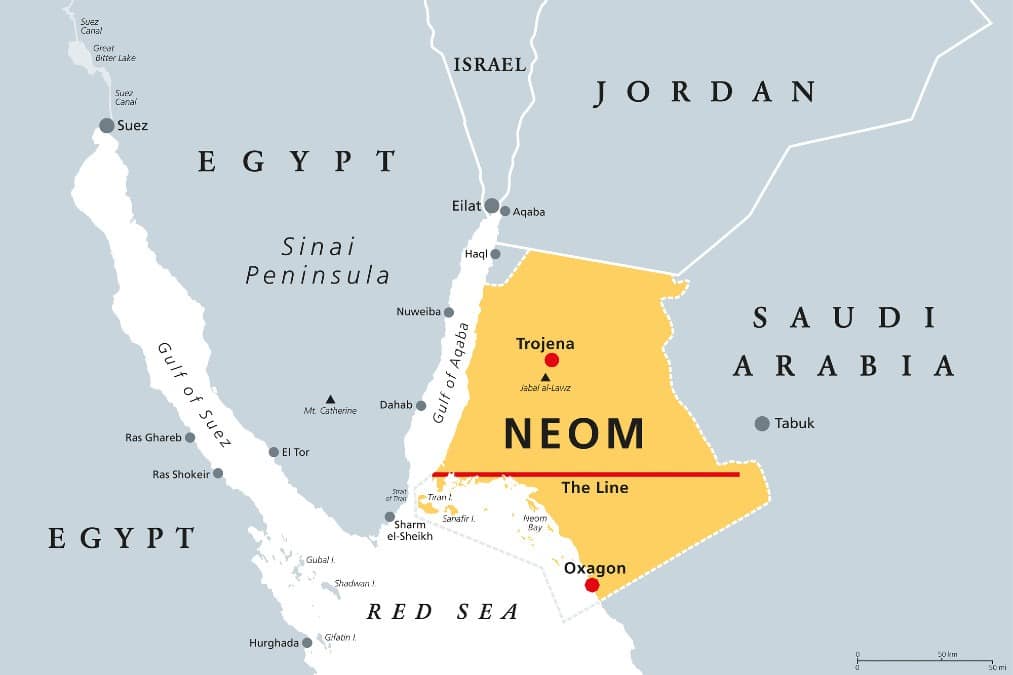 Neom Project Designs unveiled for one-building city stretching 106 miles in Saudi Arabia